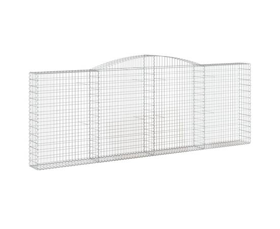 Coș gabion arcuit, 400x30x140/160 cm, fier galvanizat, 2 image