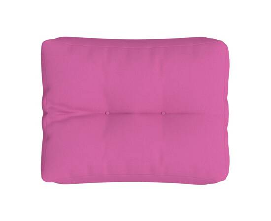 Pernă de canapea din paleți, roz, 50x40x12 cm, textil, 5 image