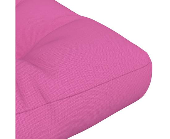 Pernă de canapea din paleți, roz, 50x50x12 cm, textil, 7 image