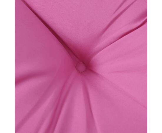 Pernă de canapea din paleți, roz, 50x50x12 cm, textil, 6 image