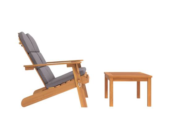 Set mobilier de grădină adirondack, 2 piese, lemn masiv acacia, 4 image