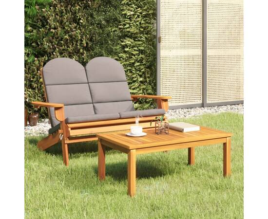 Set mobilier de grădină adirondack, 2 piese, lemn masiv acacia