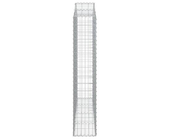 Coșuri gabion arcuite 4 buc, 200x30x160/180 cm, fier galvanizat, 5 image