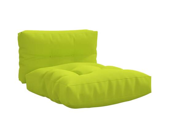 Perne pentru canapea din paleți, 2 buc, verde aprins, textil, 2 image