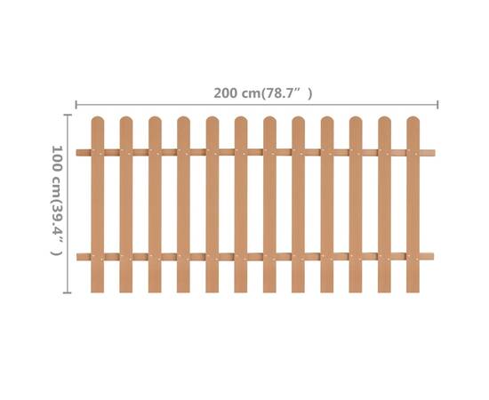 Gard din șipci, 200 x 100 cm, wpc, 5 image