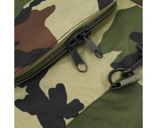 Geantă 3-în-1 în stil militar, 90 l, camuflaj, 6 image