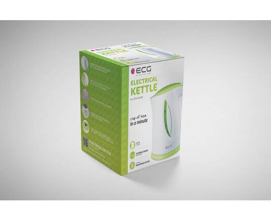 Cana electrica fierbator ecg rk 1758 verde, 1,7 l, 2000 w, bpa free, 6 image