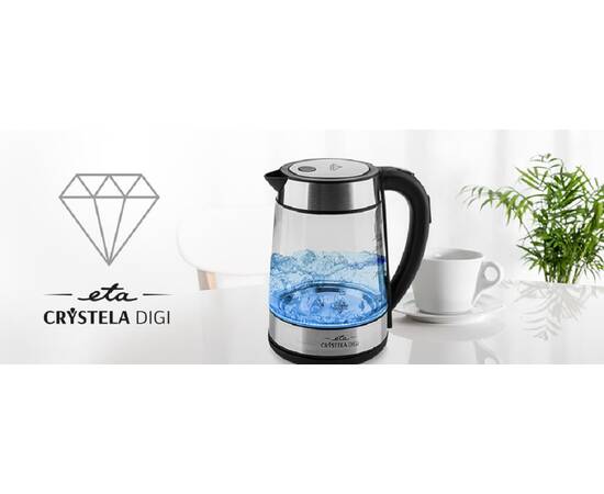 Cana fierbator din sticla eta crystela digi 7153, 1,7 l, 2200 w, iluminare, 12 image