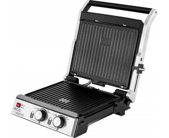 Grill si vafe ecg kg 2033 duo, 2000 w, 2 termostate independente, 4 image