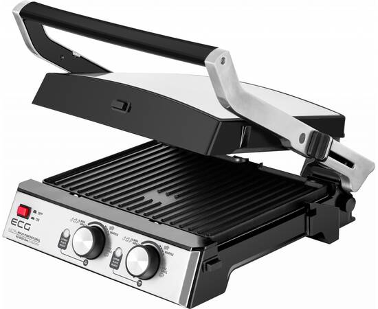 Grill si vafe ecg kg 2033 duo, 2000 w, 2 termostate independente, 7 image