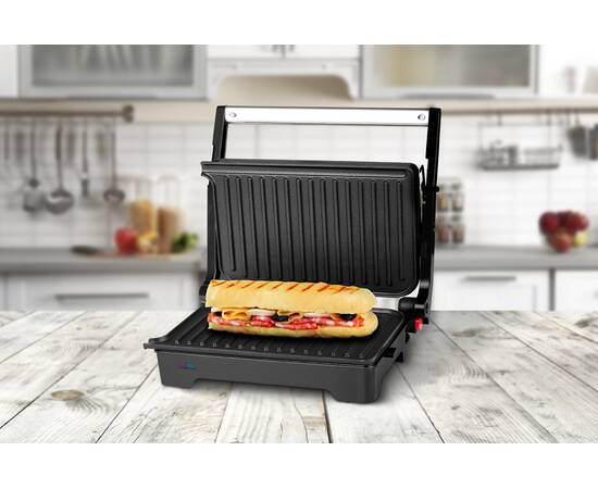 Sandwich-maker&grill, ecg s 2070 panini, 1200 w, placi nonaderente, 6 image