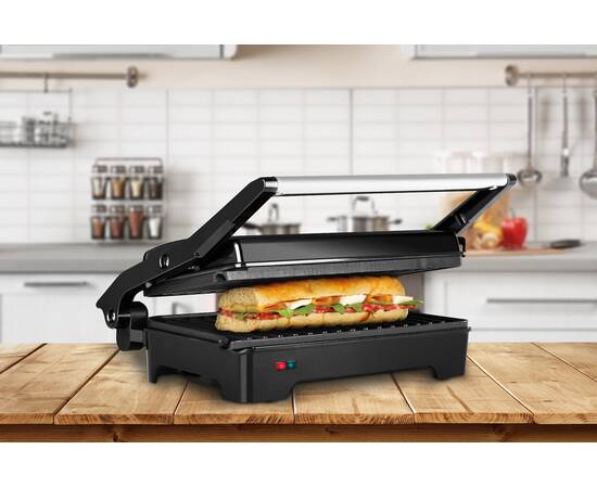 Sandwich-maker&grill, ecg s 2070 panini, 1200 w, placi nonaderente, 5 image