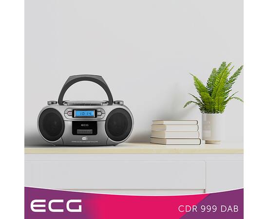 Sistem audio ecg cdr 999 dab, 2 x 1,5w rms, radio, usb, cd, casetofon, mp3, fm, 2 image