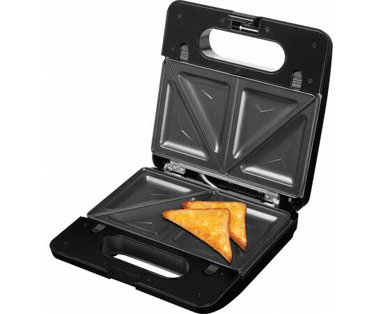 Sandwich-maker ecg s3173 3in1 triangle, 750w, 3 tipuri de placi detasabile,, 7 image