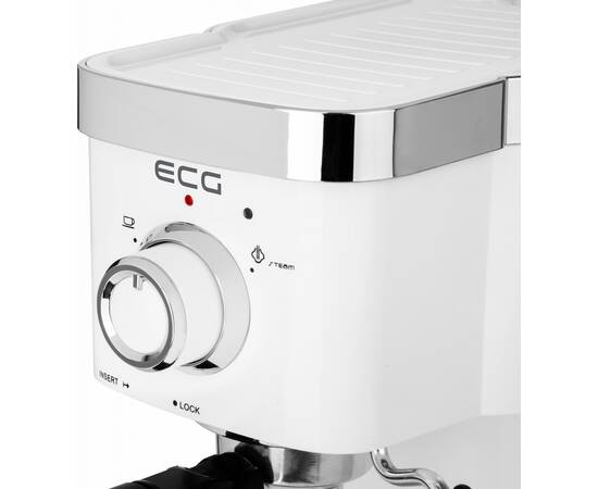 Espressor manual ecg esp 20301 alb, 1450 w,1.25 l, dispozitiv spumare, 20 bar, 18 image