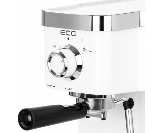 Espressor manual ecg esp 20301 alb, 1450 w,1.25 l, dispozitiv spumare, 20 bar, 13 image