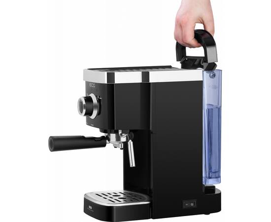 Espressor manual ecg esp 20301 negru, 1450 w,1.25 l, dispozitiv spumare, 20 bar, 10 image