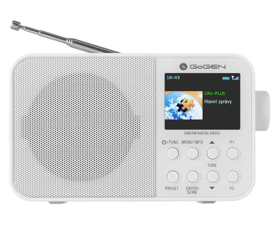 Radio portabil gogen dab 500 btcw cu tuner dab+ si fm, 1w, bluetooth, lcd, 3 image