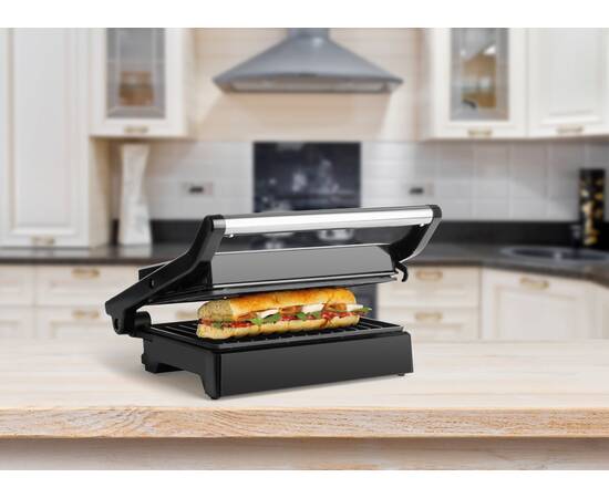 Sandwich maker si grill ecg s 3070 panini power, 1500 w, deschidere 180°, placi, 2 image