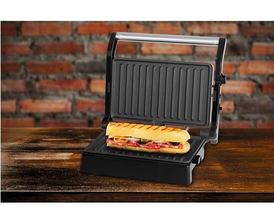 Sandwich maker si grill ecg s 3070 panini power, 1500 w, deschidere 180°, placi, 17 image