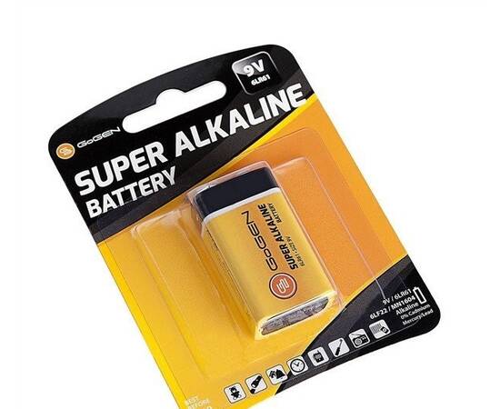 Baterie alcalina gogen super 9v, blister 1buc