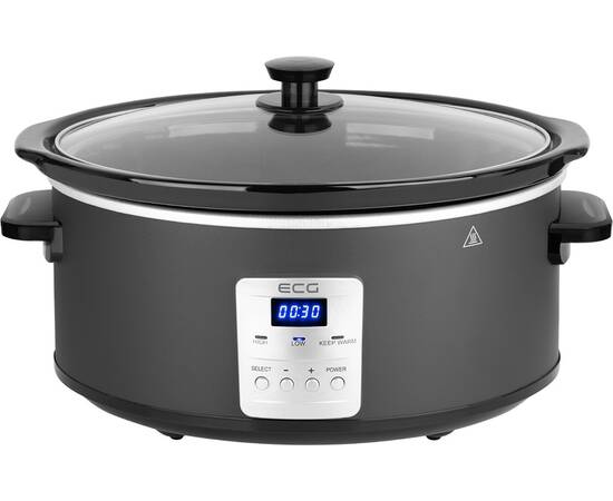Oala electrica slow cooker ecg ph 6530 master, 6.5 litri, 270 w, vas ceramic,, 2 image