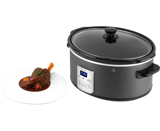 Oala electrica slow cooker ecg ph 6530 master, 6.5 litri, 270 w, vas ceramic,, 13 image