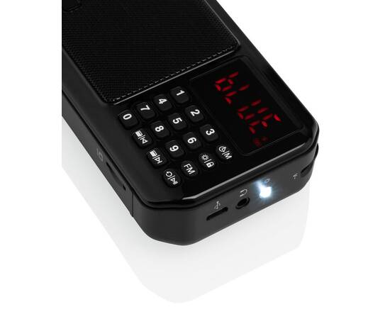 Radio portabil cu acumulator gogen fmp 125 btb, fm, bluetooth, lanterna, card, 4 image