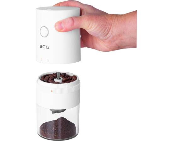 Rasnita de cafea electrica portabila ecg km 150 minimo, incarcare usb, 3,7, 7 image