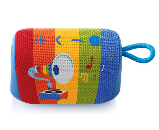 Boxa portabila pentru copii gogen decko trio r, 5 w, bluetooth, ipx6, albastru, 4 image
