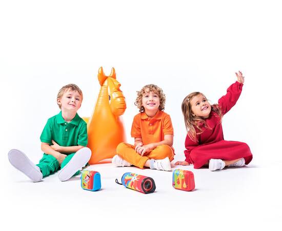 Boxa portabila pentru copii gogen decko trio r, 5 w, bluetooth, ipx6, rosu, 8 image