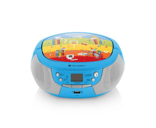 Radio cd pentru copii gogen decko b, 2 x 0,8 w, bluetooth, karaoke, microfon,, 2 image