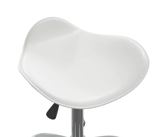 Scaun de salon spa, alb, piele ecologică, 6 image