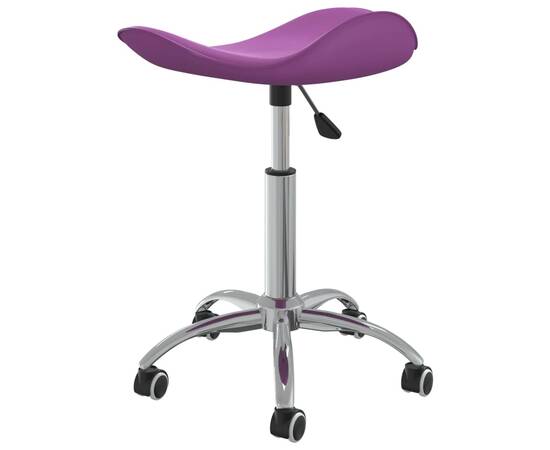 Scaun pentru salon spa, violet, piele ecologică, 4 image