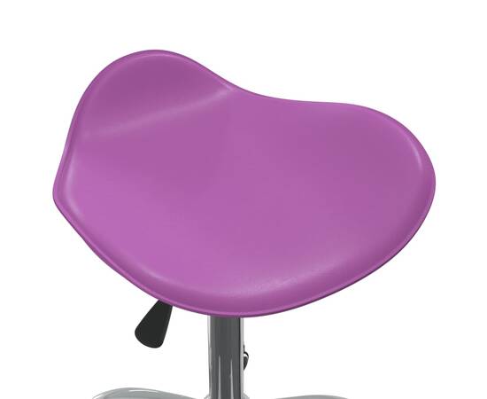 Scaun pentru salon spa, violet, piele ecologică, 6 image
