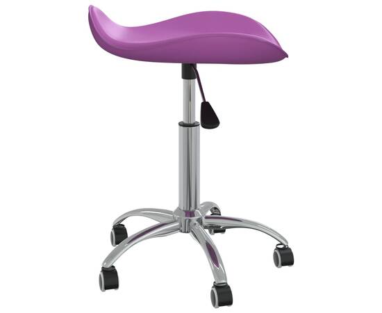 Scaun pentru salon spa, violet, piele ecologică, 3 image