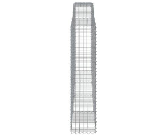 Coșuri gabion arcuite, 8 buc 400x50x200/220 cm, fier galvanizat, 5 image