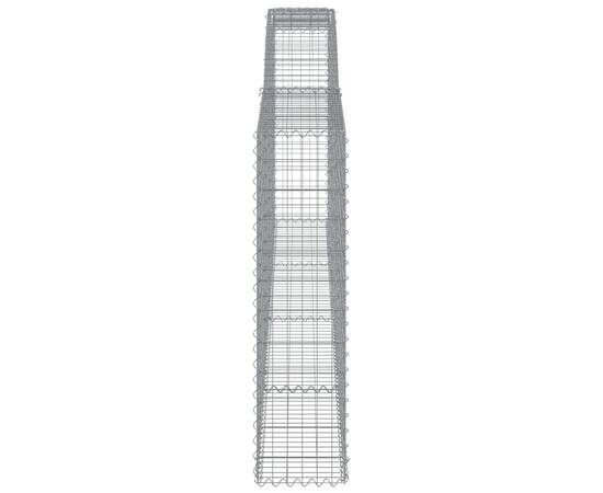 Coșuri gabion arcuite 3 buc. 400x30x120/140cm fier galvanizat, 5 image