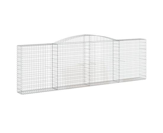 Coșuri gabion arcuite 3 buc. 400x30x120/140cm fier galvanizat, 3 image