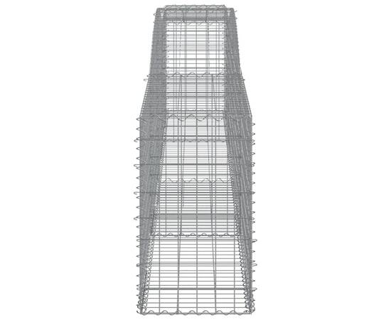 Coșuri gabion arcuite 3 buc, 400x50x80/100 cm, fier galvanizat, 5 image