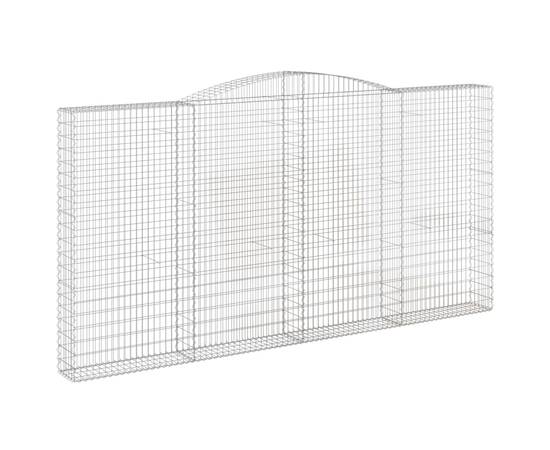 Coșuri gabion arcuite 8 buc. 400x30x200/220 cm fier galvanizat, 3 image