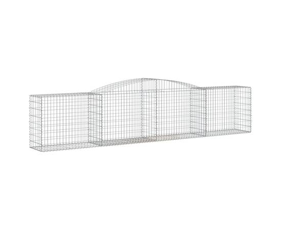 Coșuri gabion arcuite 8 buc, 400x50x80/100 cm, fier galvanizat, 3 image