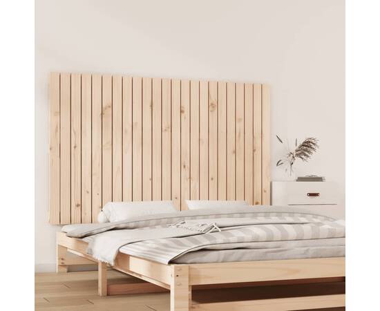 Tăblie de pat pentru perete, 147x3x90 cm, lemn masiv de pin