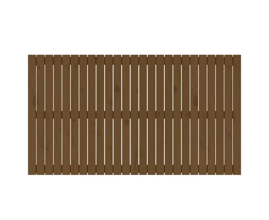 Tăblie de pat pentru perete, maro miere, 159,5x3x90 cm, 4 image