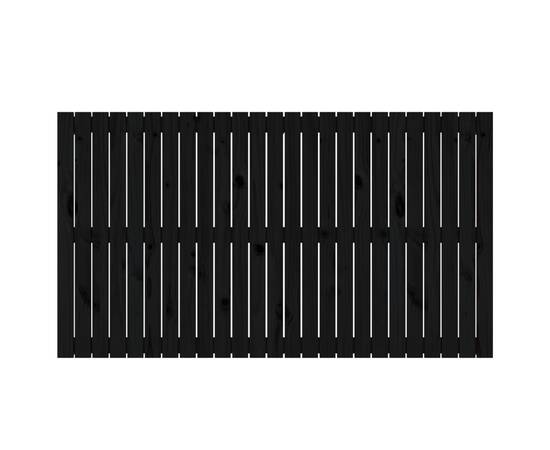 Tăblie de pat pentru perete, negru, 159,5x3x90 cm, 4 image
