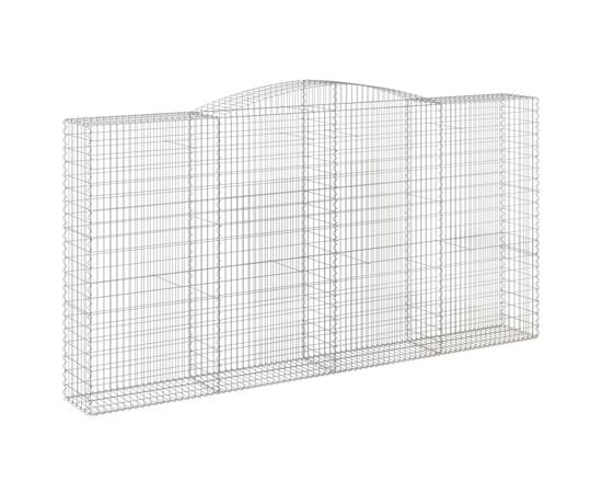 Coșuri gabion arcuite, 3 buc 400x50x200/220 cm, fier galvanizat, 3 image