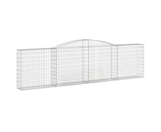 Coșuri gabion arcuite 15 buc, 400x30x100/120 cm fier galvanizat, 3 image