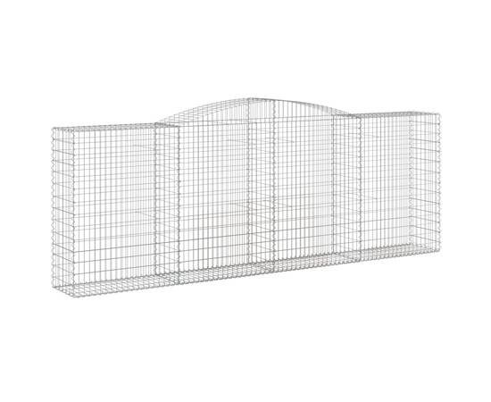 Coșuri gabion arcuite 15 buc, 400x50x140/160cm, fier galvanizat, 3 image