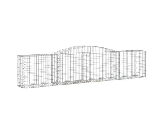 Coșuri gabion arcuite 15 buc, 400x50x80/100 cm, fier galvanizat, 3 image