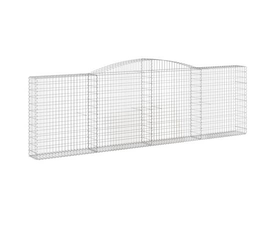 Coșuri gabion arcuite 2 buc. 400x30x120/140cm fier galvanizat, 3 image